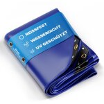 B�che premium nemaxx pla35 300x500 cm - bleu avec ?illets, 650 g / m� pvc, abri, toile de protection ...