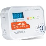 Détecteur de monoxyde de carbone avec alarme sonore et visuelle - détecteur de co pour maison et camping ... Détecteur de monoxyde de carbone avec alarme sonore et visuelle - détecteur de co pour maison et camping ...