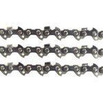 Lot de 3 chanes de trononneuse - 56 entraineurs - pas 3 / 8lp - jauge 0. 50 (1. 3mm) - guide de 40 ...