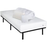 Neorev - olympe literie pack prt  dormir klo 90x190 cm matelas mousse haute densit + sommier + accessoires ...
