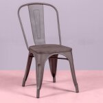 Nest dream - chaise industrielle vieillie - bistro - antique