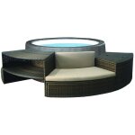 Netspa - pack spa semi rigide rond vita premium + mobilier 4 / 6 places - ø 184 x h 73 cm Netspa - pack spa semi rigide rond vita premium + mobilier 4 / 6 places - ø 184 x h 73 cm