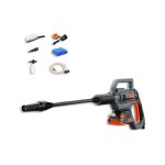 Nettoyeur haute pression batterie - fuxtec fx - e1hdr20 - 20v arrosage lave - auto 6, 5 bars - set batterie ...