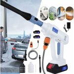 Nettoyeur haute pression avec batterie lithium - ion lance de rallonge 5m tuyau chargeur