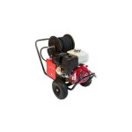 Nettoyeur haute pression dimaco thermique avec enrouleur 13cv 900l / h 240 bars moteur honda - 15240hepred ...