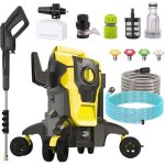 Nettoyeur haute pression professionnel, 200 bars, 2000 w, nettoyeur de fa�ades avec tuyau de 10 m, nettoyage ...