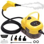 Nettoyeur vapeur haute pression 2500w avec t�tes de brosse, r�servoir d'eau de 1l, 6 vitesses, pour le ...