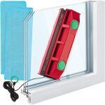 Nettoyeur vitre magntique the glider d - 3 pour fentre  vitrage de 20  24 mm d'paisseur lave - vitre ...