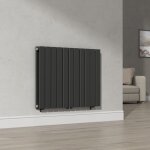 Radiateur  panneaux double nore 1097 w acier 60 x 80 cm noir [neu. haus]