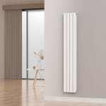 [neu. haus] - radiateur  panneaux double nore 1122 w acier 180 x 30 x 7 cm blanc