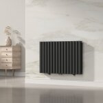 [neu. haus] - radiateur  panneaux double nore 1180 w acier 60 x 90 cm noir