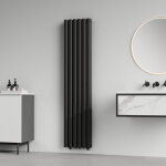 [neu. haus] - radiateur � panneaux double nore 1198 w acier 160 x 36 cm noir