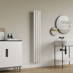 [neu. haus] - radiateur � panneau plat nore 438 w acier 160 x 24 cm blanc