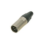 Neutrik - connecteur xlr, 4 points m�le, argent�, nickel