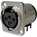 Xlr embase femelle, contacts coud�s neutrik nc3fd - h - 0 nombre de p�les (num): 3 argent 1 pc(s) - argent ...