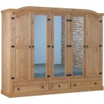Ebuy24 - new mexico armoire 5 portes avec 3 portes miroirs, 2 portes lambrissées et 3 tiroirs, délavés, ... Ebuy24 - new mexico armoire 5 portes avec 3 portes miroirs, 2 portes lambrissées et 3 tiroirs, délavés, ...