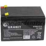 Batterie de dmarrage lectrique 12v 12ah pour tracteur de pelouse 57951213