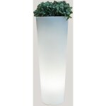 Ficus 60 jardini�re ronde et haute avec lumi�re pour plantes et fleurs tr�s r�sistantes. lumi�re blanc ...