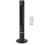 Ventilateur colonne oscillant newlux w130 45w 3 vitesses h103, 5cm noir