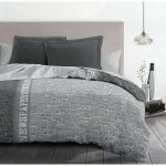 Home linge passion - parure de couette microfibre 140x200 cm - newspaper