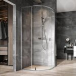 Nexty - cabine de douche quart de rond, 1000x1000 mm, chrome / verre clair 3o6aac00z1 - ravak
