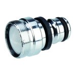 Nez de robinet brise - jet capvert laiton nickel� - m�le