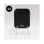 Lot de 3 tlcommandes nice flo2re - 2 canaux 433. 92 mhz rolling code - compatible rcepteurs flox2r ...