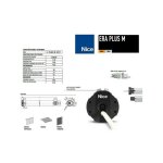 Nice - moteur era plus m  45 mm, 30nm, radio, bouton de fin de course, ttbus