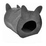 Niche pour chat & poign�e  feutrine  40cm anthracite