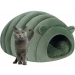 Niche chaud pour chat - grotte moelleuse pour chaton, chenil, panier douillet pour chien, lit nid intrieur ...