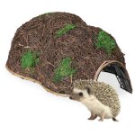 Niche pour h�risson, en paille, abri d'hiver, � poser dans le jardin, refuge, hlp : 21 x 32 x 48 cm, ...