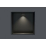 Niche murale douche acier inox + spot led, �tag�re rangement douche salle de bain encastrable - 20x30x10cm ...