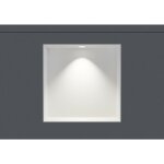 Niche murale douche acier inox + spot led, �tag�re rangement douche salle de bain encastrable nt303010x ...