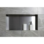 Niche murale de douche, tagre encastrable douche acier inox - 60x30x10cm - bs603010 acier inoxydable ...