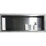 Niche murale de douche, tagre encastrable douche acier inox - 90x30x10cm - bs903010 acier inoxydable ...