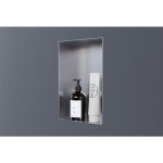 Niche murale de douche, tagre encastrable douche acier inox sans cadre - 20x30x10cm - nt203010x acier ...