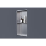 Niche murale de douche avec rebords, tagre encastrable douche acier inox - 30x60x10cm - nt306010x acier ...