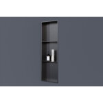 Niche murale de douche avec rebords, �tag�re encastrable douche acier inox - 30x90x10cm - nt309010x bronze ...