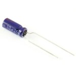 Condensateur �lectrolytique 10uf 35v 105� 5x5mm rayon 10mf35v / 105 / radial