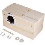 Nichoir oiseaux exterieur, nichoir pour volière en bois naturel, boîte de reproduction, nid d'oiseaux ... Nichoir oiseaux exterieur, nichoir pour volière en bois naturel, boîte de reproduction, nid d'oiseaux ...