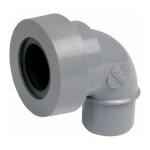 Nicoll - adaptateur pvc gris coud� 87�30 - diam�tre 40 mm - simple embo�ture