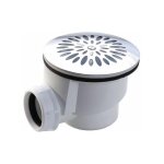 Nicoll - bonde receveur de douche plastique � grille inox � 90 0205115