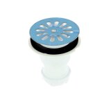 Nicoll - bonde de douche a grille inox 60 mm sortle verticale