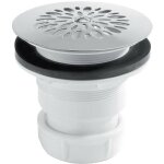 Nicoll - bonde de douche a grille inox 60 mm sortle verticale