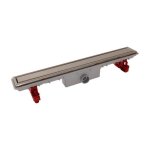 Nicoll - caniveau douche 690mm Ø40 + grille réversible Nicoll - caniveau douche 690mm Ø40 + grille réversible
