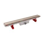 Nicoll - caniveau douche 790mm Ø40 + grille réversible Nicoll - caniveau douche 790mm Ø40 + grille réversible