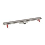 Nicoll - caniveau douche faible hauteur 990mm Ø40 grille réversible Nicoll - caniveau douche faible hauteur 990mm Ø40 grille réversible