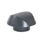 Nicoll - chapeau de ventilation sans moustiquaire �160 anthracite