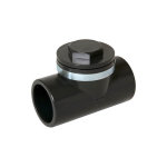 Nicoll - clapet anti - retour carj 50mm avec bouchon d�vissable en pvc anthracite