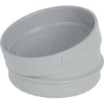 Nicoll ? raccord d'�vacuation pvc coud� 30� ? m�le / femelle � 100 mm ? installation rapide sans colle ...